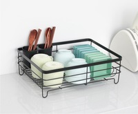 Nouvel Arrivage Égouttoir à Vaisselle et Assiettes en Métal Style Minimaliste Simple pour Plan de Travail, Organisateur de Cuisine à Double Niveau pour Assiettes et Évier