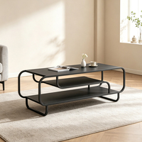 Table basse ronde en métal de style nordique, simple, pour salon moderne, table à thé pour canapé