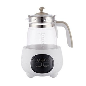 Calentador de Fórmula Inteligente de 1.2L con Temperatura Constante, Olla de Vidrio Multifunción para Alimentación de Bebés, Rosa Blanco, Libre de BPA - Product Image 5