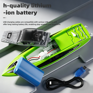 Nuevo LHD-891, Lancha RC de Alta Velocidad de 2.4GHz Anti-Interferencia, <span class=keywords><strong>30</strong></span> <span class=keywords><strong>Km</strong></span>/h, Motor Dual, Doble Hélice, con Caja de Regalo - Product Image 6