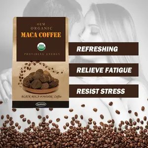 Healthife Bulk Instant Black Maca Powder For Man Maca Energy Coffee