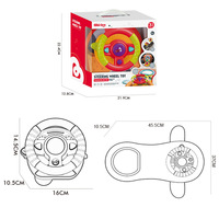 12 à 18 mois jouets pour tout-petits avec simulation de lumières musique multifonctionnelle simulation de volant jouets de conduite