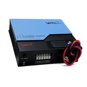 Vmaxpower Inverter Tenaga Surya 220V, Inverter Daya 220V Portabel dengan Pengisi Daya Baterai