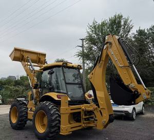 Chargeuse-pelleteuse sur roues CAT 420F d'occasion, 100 CV, Tier 3, sans DEF, avec pompe et moteur, pour le creusement de fossés utilitaires et les travaux de terrassement agricole de petite envergure - Product Image 3