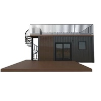 Kit de maison préfabriquée moderne en acier facile à assembler, villa à 3 chambres, maison conteneur détachable économique avec salle de bain et cuisine