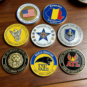 عملات معدنية مخصصة مصنوعة من سبائك الزنك بتقنية الختم، عملة تحدي ثلاثية الأبعاد مطلية بالمينا على الوجهين - Product Image 1