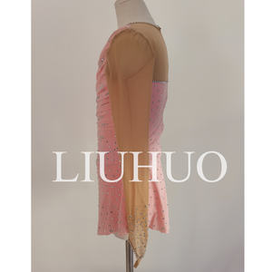 Kinderen Meisjes Figuur Schaatsjurk Roze Schaatsen Ballet Dans Turnpakje Professionele Kwaliteit Diamanten Jurk <span class=keywords><strong>CA</strong></span> Kinderen - Product Image 3