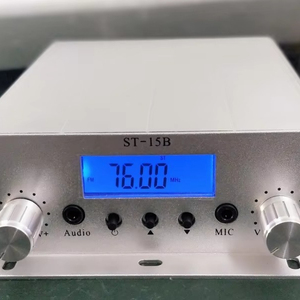 Transmisor de <span class=keywords><strong>Radio</strong></span> FM STRF 1.5/15W, Transmisor de Radiodifusión FM ST-15B V2, Estación de Radiodifusión FM Estéreo PLL con BNC, 87MHz-108MHz - Product Image 2