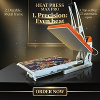 Presse à chaud numérique à ouverture automatique 40x60cm (16x24) pour sublimation de t-shirts avec double station pour impression DTF