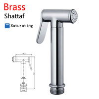 Kit de bidet ABS moderne et minimaliste, installation par vis, pistolet pulvérisateur pressurisé, accessoire de toilette, fabricant direct