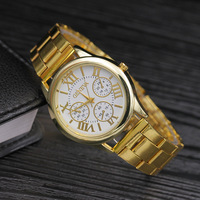 Nouvelle montre à bracelet en acier pour homme et femme, bracelet en acier allié, montre à quartz