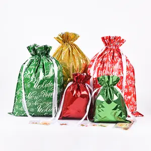 クリスマスツリーデコレーション、ギフトバッグパッケージ、カスタムキャンディーバッグ用のKingwillowクリスマスオーナメント