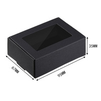 Boîte à gâteau rectangulaire en carton jetable pour pâtisseries, biscuits et snacks, idéale pour la boulangerie à emporter