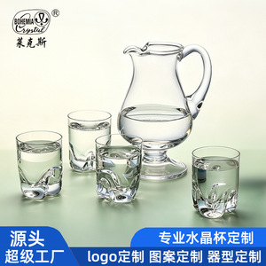 Custom Made Liquor Glasses Lead Free Crystal 2 Oz One Piece For Spirits Cocktail Party - Product Image 4