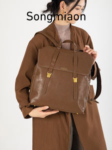 กระเป๋าเป้สะพายหลัง Songmiaon Mountain Series Miye รุ่นใหญ่ สายปรับได้ รุ่นดีไซเนอร์ สำหรับใส่แล็ปท็อป สไตล์เรโทร - Product Image 1