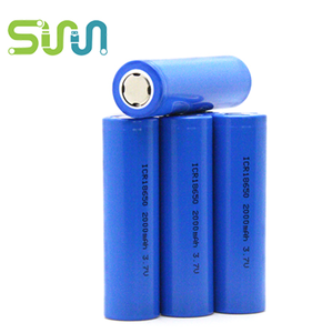 18650เซลล์18650 3.7V 2000mAh แบตเตอรี่ลิเธียมไอออน - Product Image 1