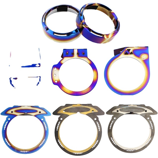 60mm 67mm Universal JDM Car Dashboard Holdering Bracket Titanium Burnt Blue Gauge Cover Pod Mount Holder for Defi Auto Car Meter