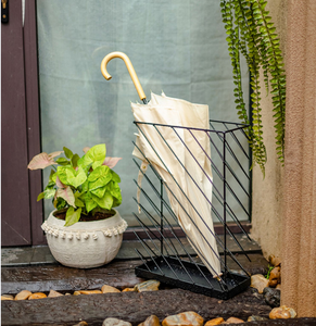 Supporto per ombrellone <span class=keywords><strong>rettangolare</strong></span> multifunzionale in filo metallico nero all'ingrosso per la decorazione domestica - Product Image 5