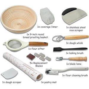 جيلينج تصميم جديد ، مجموعة تخمير العجين المخمر ، بداية خبز الروطان العصرية 9 بوصة ، عزل خبز الروطان - Product Image 6