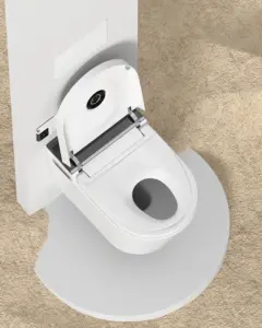 Cuvette automatique sans réservoir monobloc montée en céramique, bidet intelligent, WC, ensemble de prix, toilette intelligente suspendue au mur avec télécommande