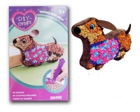 Coussin créatif pour enfants à décorer soi-même, 285 pièces en tissu avec chiffres
