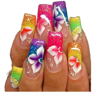 Acrílico grueso personalizadoCorto estilo francés ABS acrílico a presión <span class=keywords><strong>uñas</strong></span> reutilizables impresas falsas cuadradas <span class=keywords><strong>uñas</strong></span> artificiales para mujeres - Product Image 1