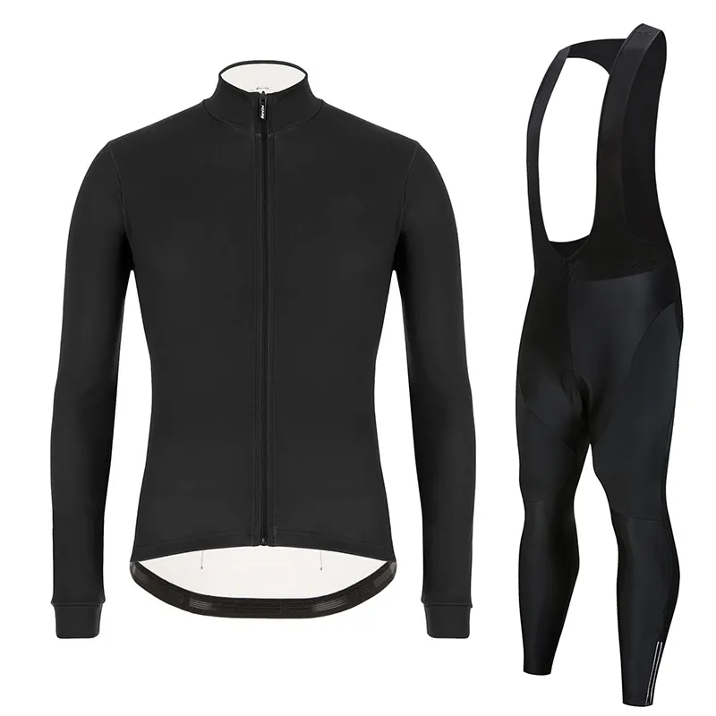 Winter Thermal Fleece Cycling Jersey Set Racing Bike Cycling Jacket Suit Mountain Bicycle Cycling Clothing Set