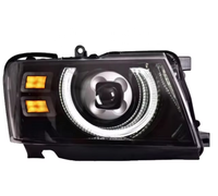 Phares LED de style Defender pour Nissan Patrol Y61 Safari GU4 GU5 97-20, conversion de phares avant ronds avec masque intégral personnalisé