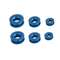Anneau de poulie en aluminium CNC à faible friction personnalisé, léger, glissière pour corde, embout pour corde, usiné avec un procédé CNC