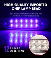 Système de feux de voiture RUTENSE couleur différente 12V 24V led lampe de marqueur latéral voiture frein camion feu de piste clignotant signal d'avertissement