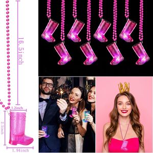 Collar con copa de vino LED en forma de bota, mini vaso de chupito, copa para bebidas espirituosas, para fiestas, que se ilumina - Product Image 2