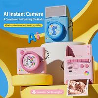 Cámara Inteligente para Niños K91 con Impresión Instantánea, Aprendizaje de Fotografía con IA, Enciclopedia de Más de 10 Millones de Artículos, Imágenes Generadas por Voz, Juegos de Rompecabezas Integrados