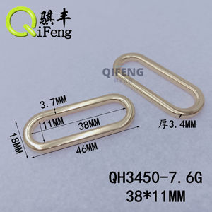 Usine en gros métal plat forme ovale anneau multi taille sangle sac accessoires réglable <span class=keywords><strong>o</strong></span> anneau boucles pour sac à main vêtements - Product Image 5