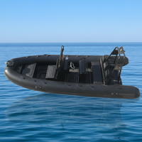 Bateau gonflable rigide en aluminium, 18 pieds, Rhib 560, 10 capacités, Hypalon/PVC, à vendre