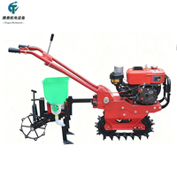 Prix de gros usine Moteur diesel refroidi par eau 9 CV Mini motoculteur modèle 180 Cultivateur Planteur agricole