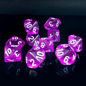 Nhà Máy Tùy Chỉnh Số 1-10 Đa Diện Bền Con Xúc Xắc Thiết Lập Kỹ Thuật Số In Ấn Số Trên Chất Liệu Acrylic Cho Dnd RPG Trò Chơi - Product Image 6