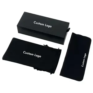 Étui <span class=keywords><strong>rigide</strong></span> noir pour <span class=keywords><strong>lunettes</strong></span>, sac <span class=keywords><strong>à</strong></span> <span class=keywords><strong>lunettes</strong></span> et ensemble de chiffons - Product Image 1
