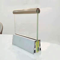 HYQY A20 Garde-corps en verre moderne à canal en U en aluminium à double trou au design élégant pour escaliers villas balcons piscines balustrades de pont