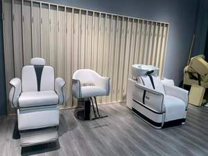 Fauteuil de Barbier Électrique de Luxe Moderne avec Cuvettes et Évier Durables, Mobilier de Salon pour Usage Domestique - Product Image 5