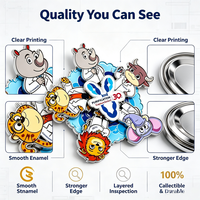 Magnet Kulkas Custom Paduan Seng 3D Enamel Magnet Souvenir Grosir OEM Hadiah Promosi Pabrik Langsung Logo Custom