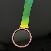 Médaille personnalisée MVP Or Argent Bronze 7cm Ronde à dents de scie en cristal métallique MH-NJ0452