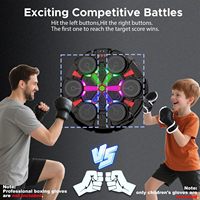RS Nouvelle Conception Machine de Boxe Musicale Électronique en Plastique, Cible de Réaction Intelligente à Fixation Murale pour Enfants