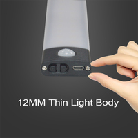 Lampu Kabinet LED, Jelas Bercahaya, Lampu Badan USB, Lampu Mebel, Sakelar OEM, Sensor Gerakan Dinding Magnetik, Di Bawah Lampu Kabinet LED