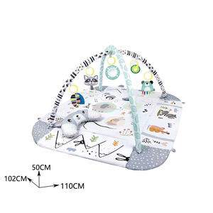 Tapis d'éveil 4-en-1 Jacko Toys pour bébé, tapis de jeu et de sommeil, jouets d'activités éducatifs, tapis de jeu doux et sûr en peluche pour bébé - Product Image 3