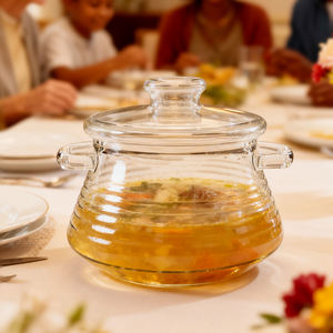 Olla de Cocina de Vidrio de Borosilicato de Alta Calidad de 2500 oz (84.5 oz), Nuevo Diseño, Uso Familiar, Gran Capacidad, Libre de BPA, Resistente al Calor, Apta para Lavavajillas - Product Image 4