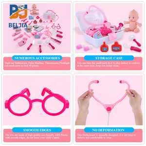 45 шт, детский комплекты игровой набор игрушек образовательные забавные стетоскоп медицинские ролевые игры игрушки с пластиковой коробкой - Product Image 3