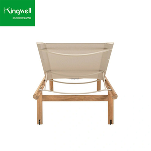 <span class=keywords><strong>Chaise</strong></span> longue de jardin en <span class=keywords><strong>teck</strong></span> de style moderne et luxueux, résistante aux UV, imperméable, avec coussins inclus, pour hôtel et jardin - Product Image 5