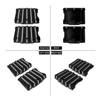 Couvre-culbuteurs Twin Cam CNC Noir Blanc pour Harley Dyna Wide Glide 1999-2017 Touring Softail Road Electra Glide FLHR