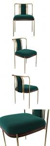 Designer Furniture Wholesale Stylist Replicate Fancy Color Velvet Green <strong>Dining</strong> <strong>Chairs</strong> Sets <strong>Funky</strong> Furnitures with Brand for Fren - Product Image 5