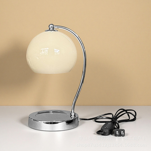 Lampe de table moderne en cristal jaune en forme de cône, base en bois, E27 LED, col flexible réglable, écologique, blanc chaud 3500K, pour chambre à coucher ou bureau - Product Image 6